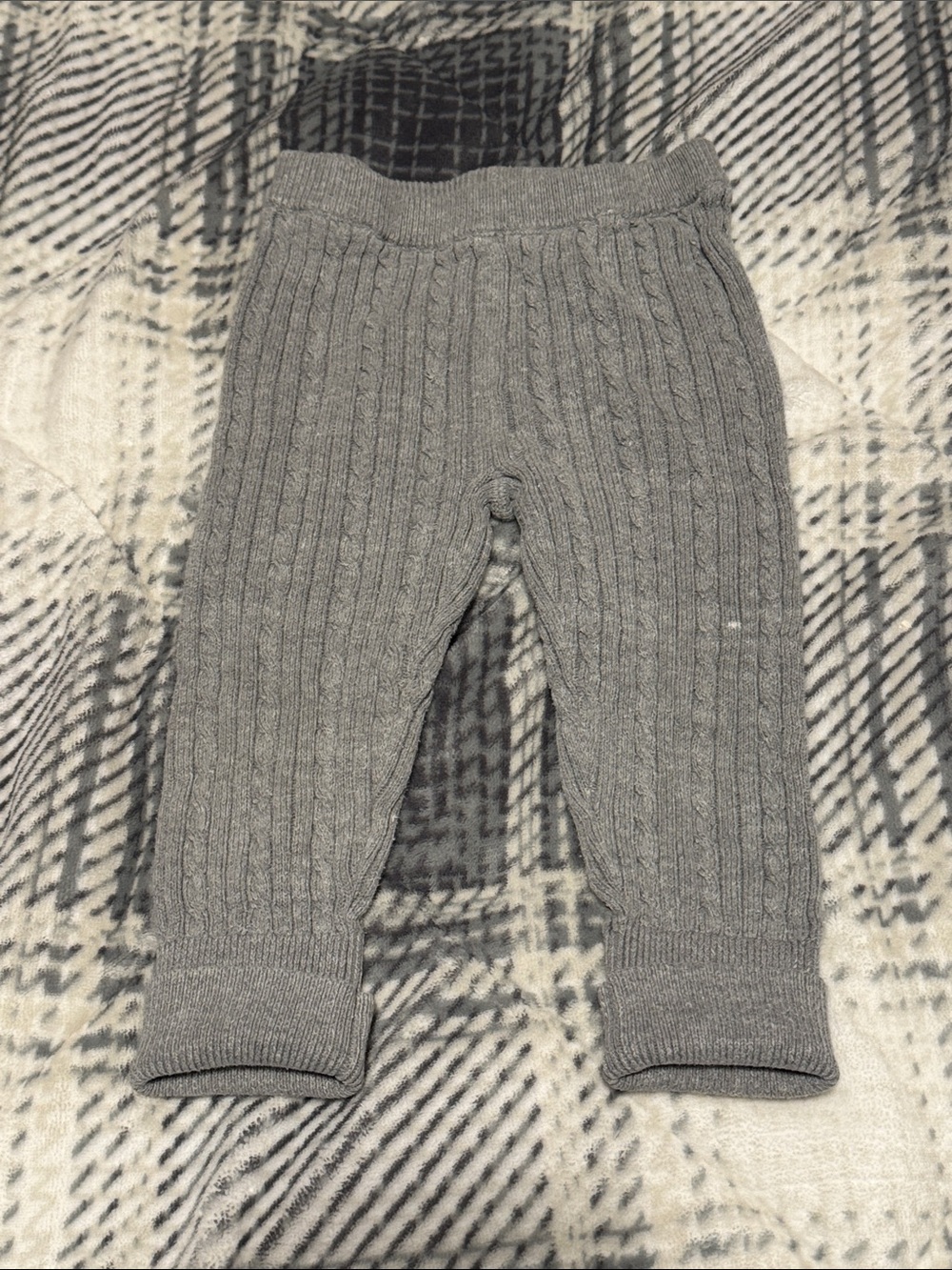 Baby Cable Knit Grey Leggings Bottoms